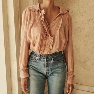 Doen Dilly Top in Toffee Size Small